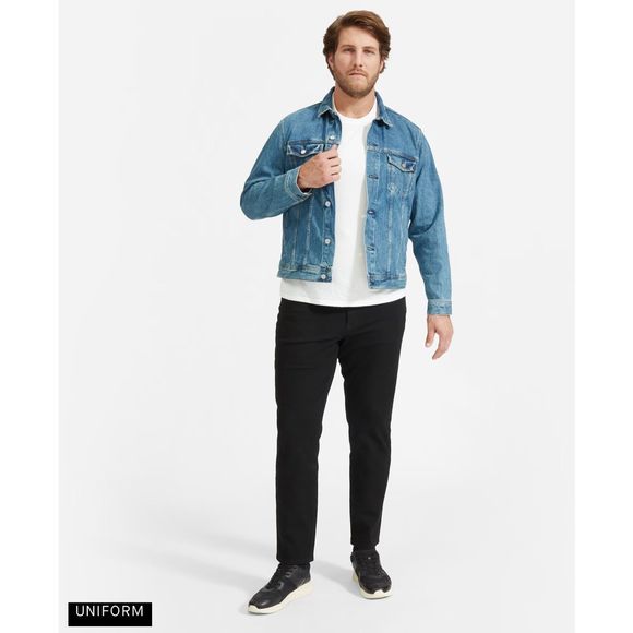 Everlane The Athletic 4-Way Stretch Organic Jean Uniform Black Size 33 x 30 - Picture 4 of 11